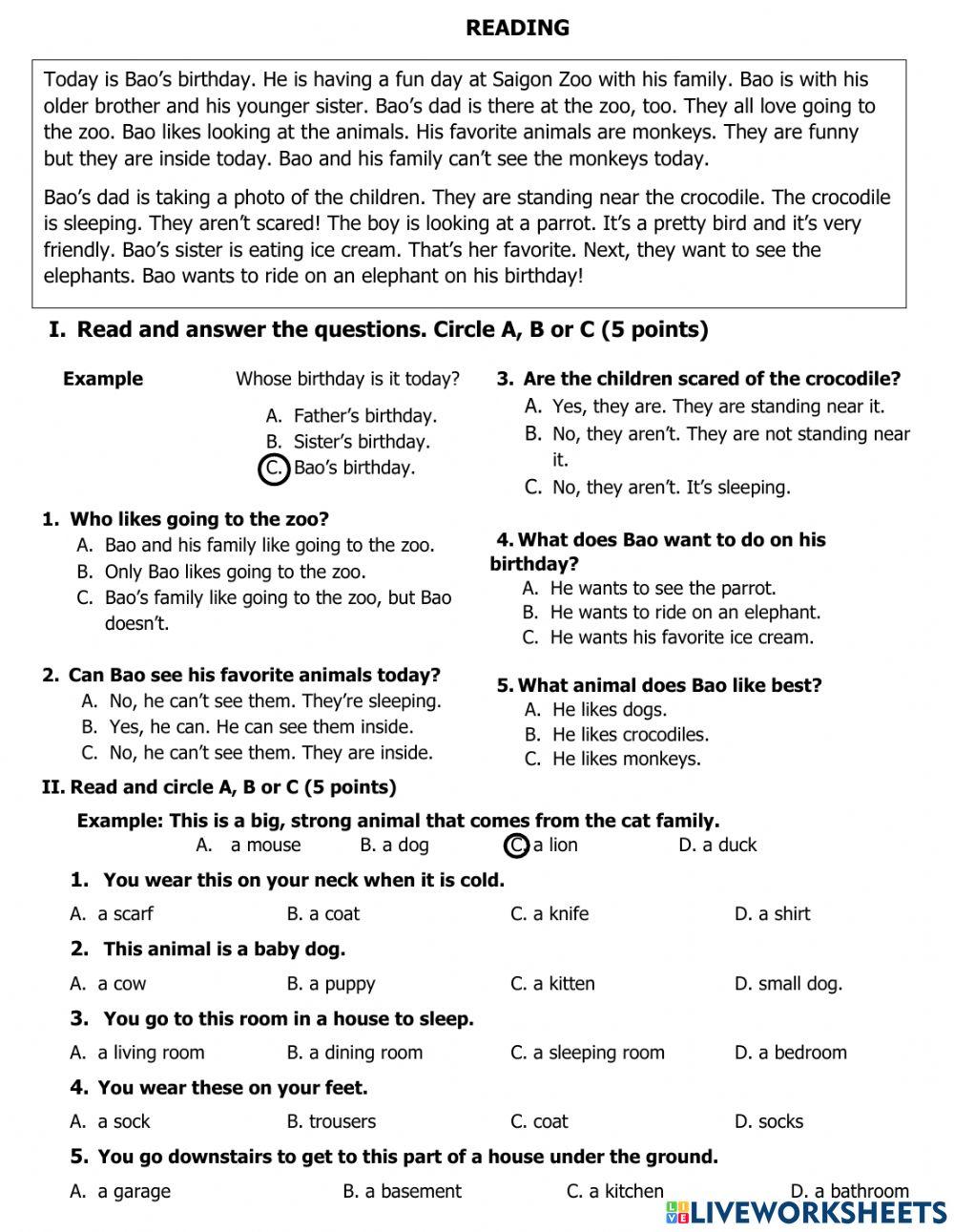 Đề kiểm tra cuối kỳ 1 lớp 5 đề án