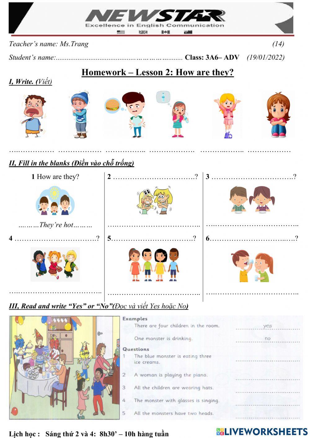 3A6-Lesson 2-How are they?