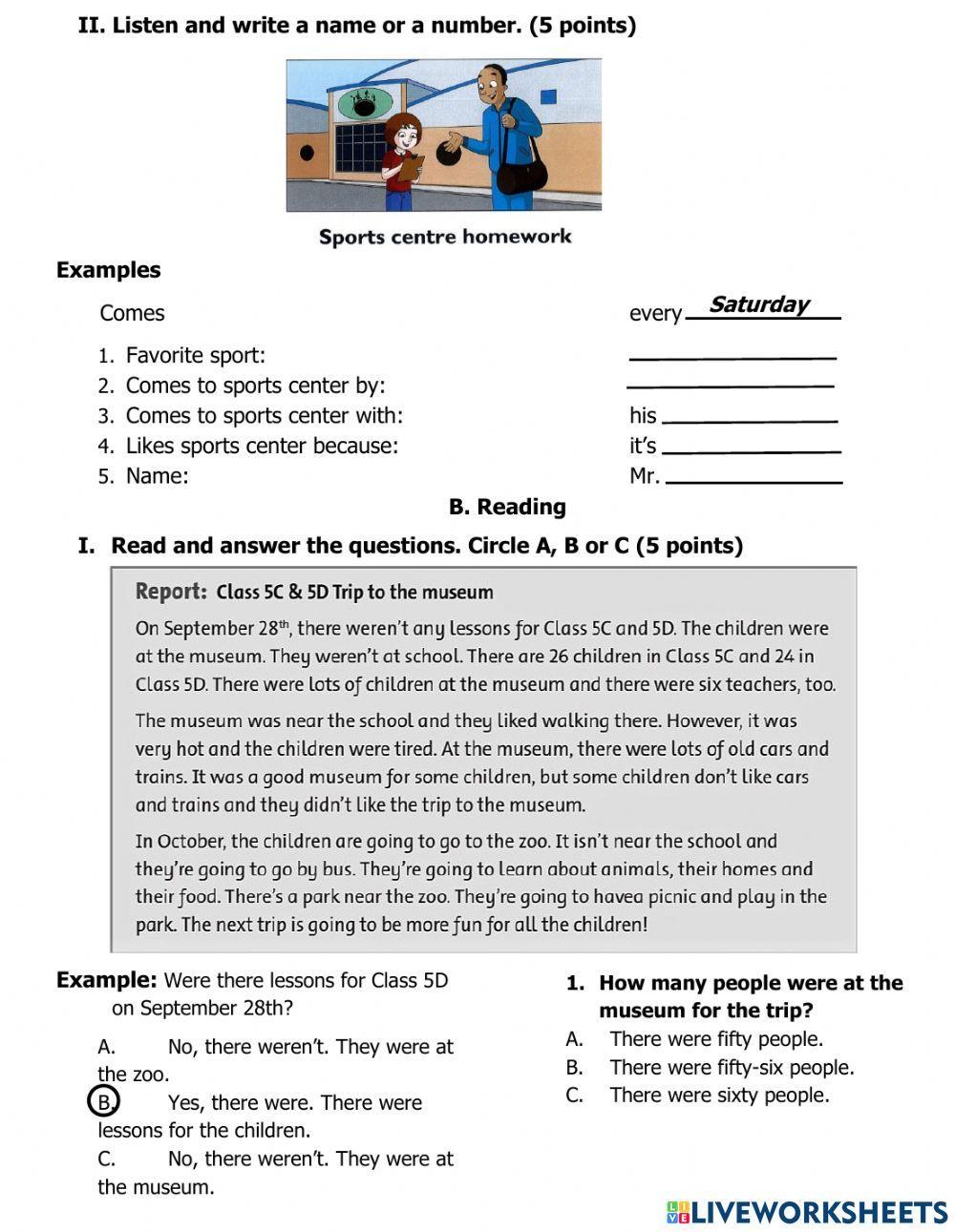 Đề kiểm tra cuối kỳ 1 lớp 5 tăng cường