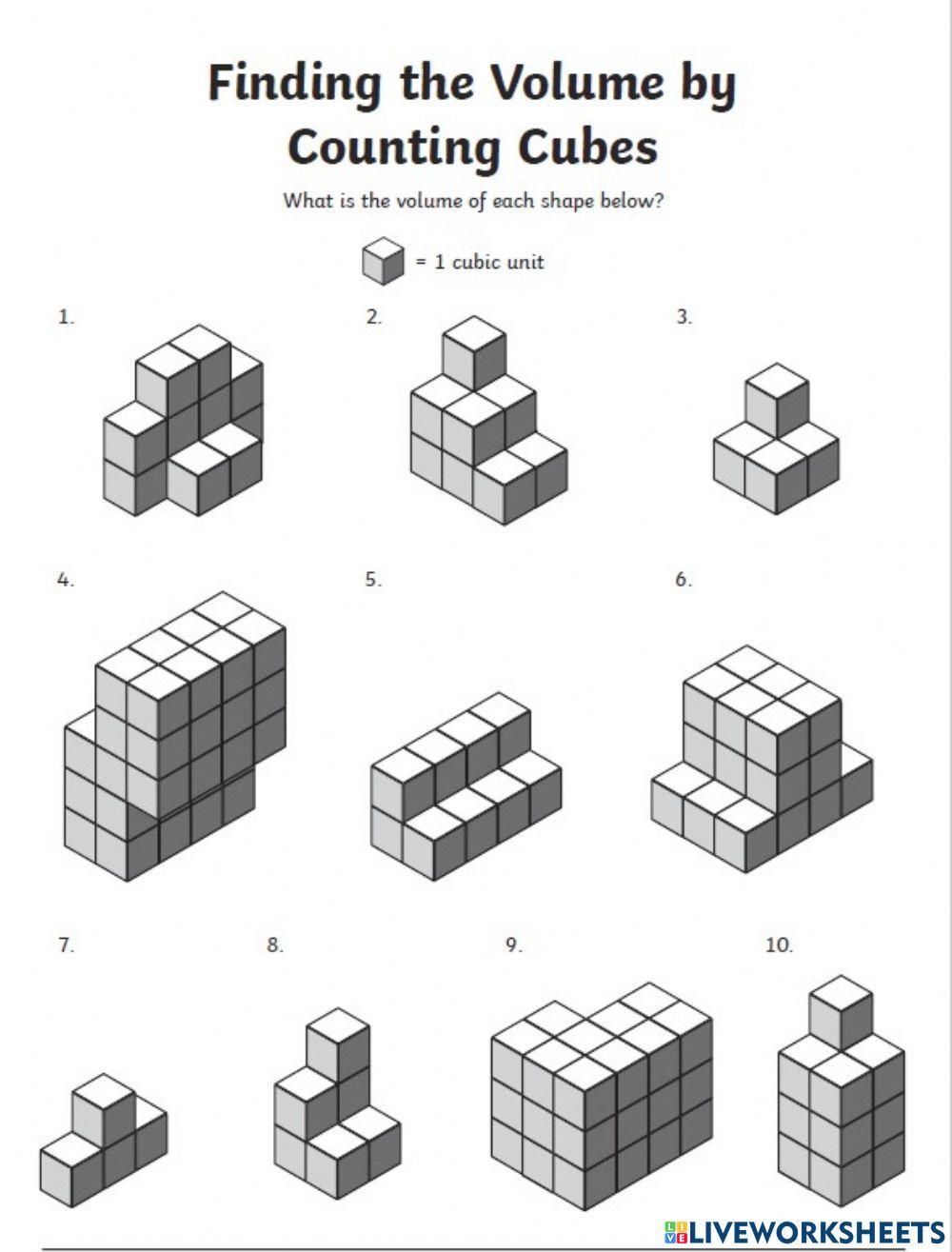 Measuring volume of odd shaped cubes