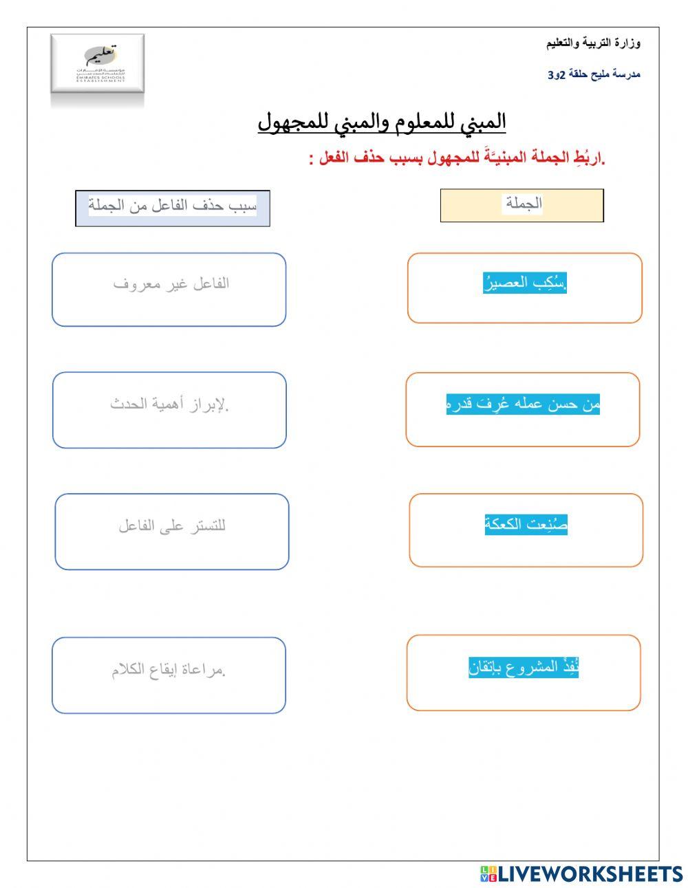 المبني للمجهول