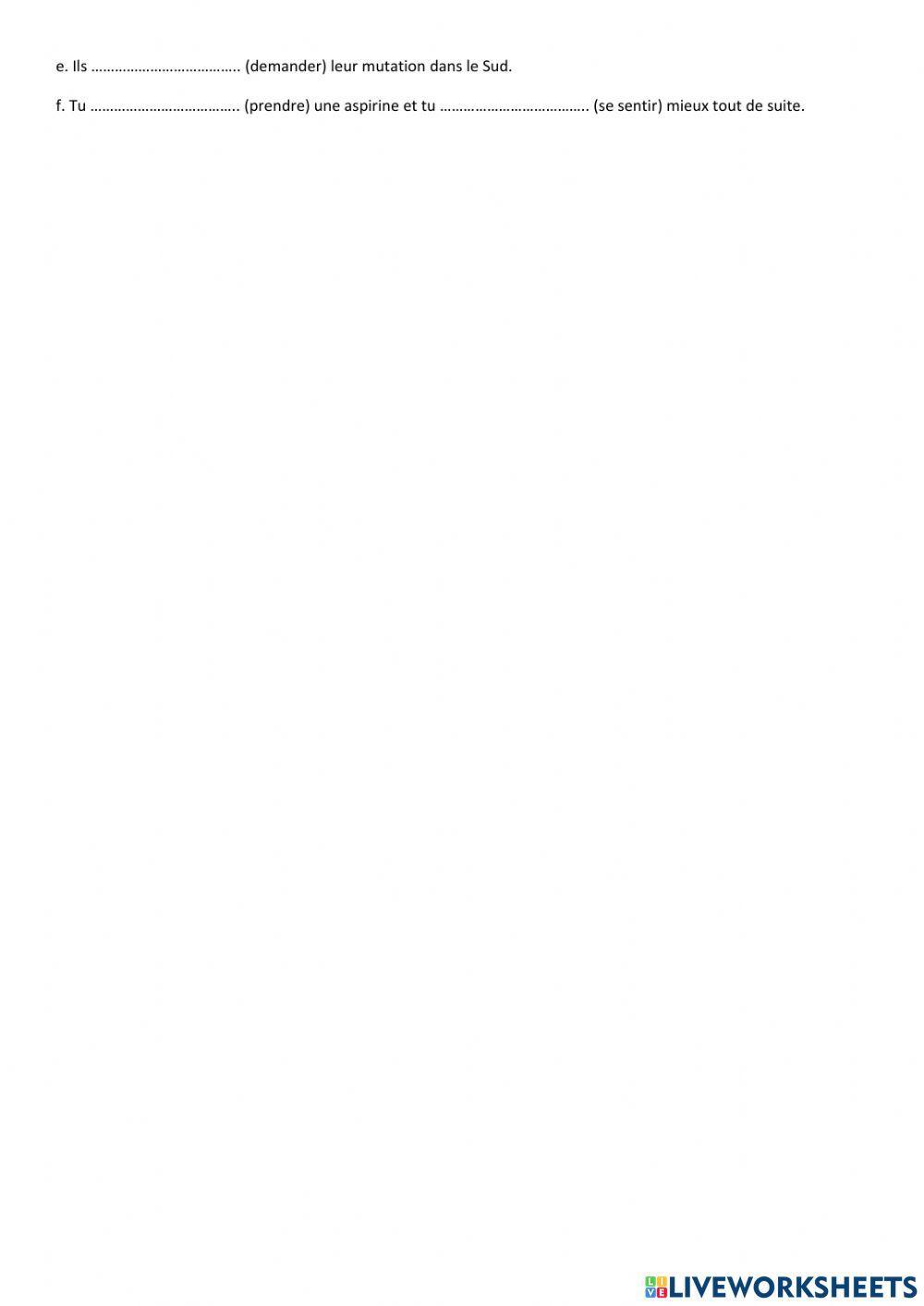 Futr simple et futur proche