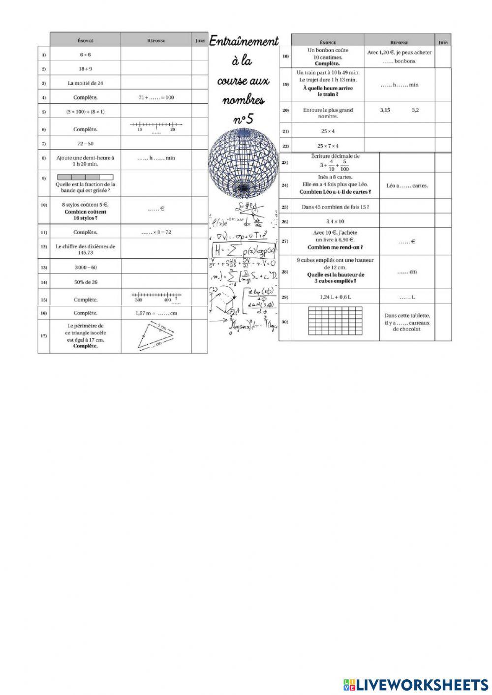 Course aux nombres cm2