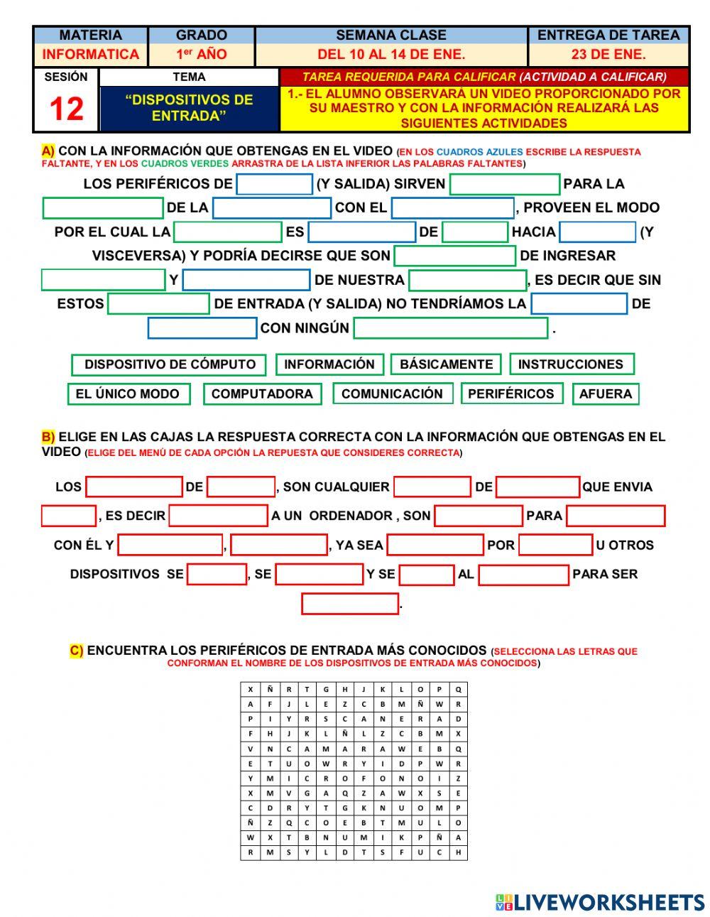 Dispositivos de Entrada Dispositivos de Entrada