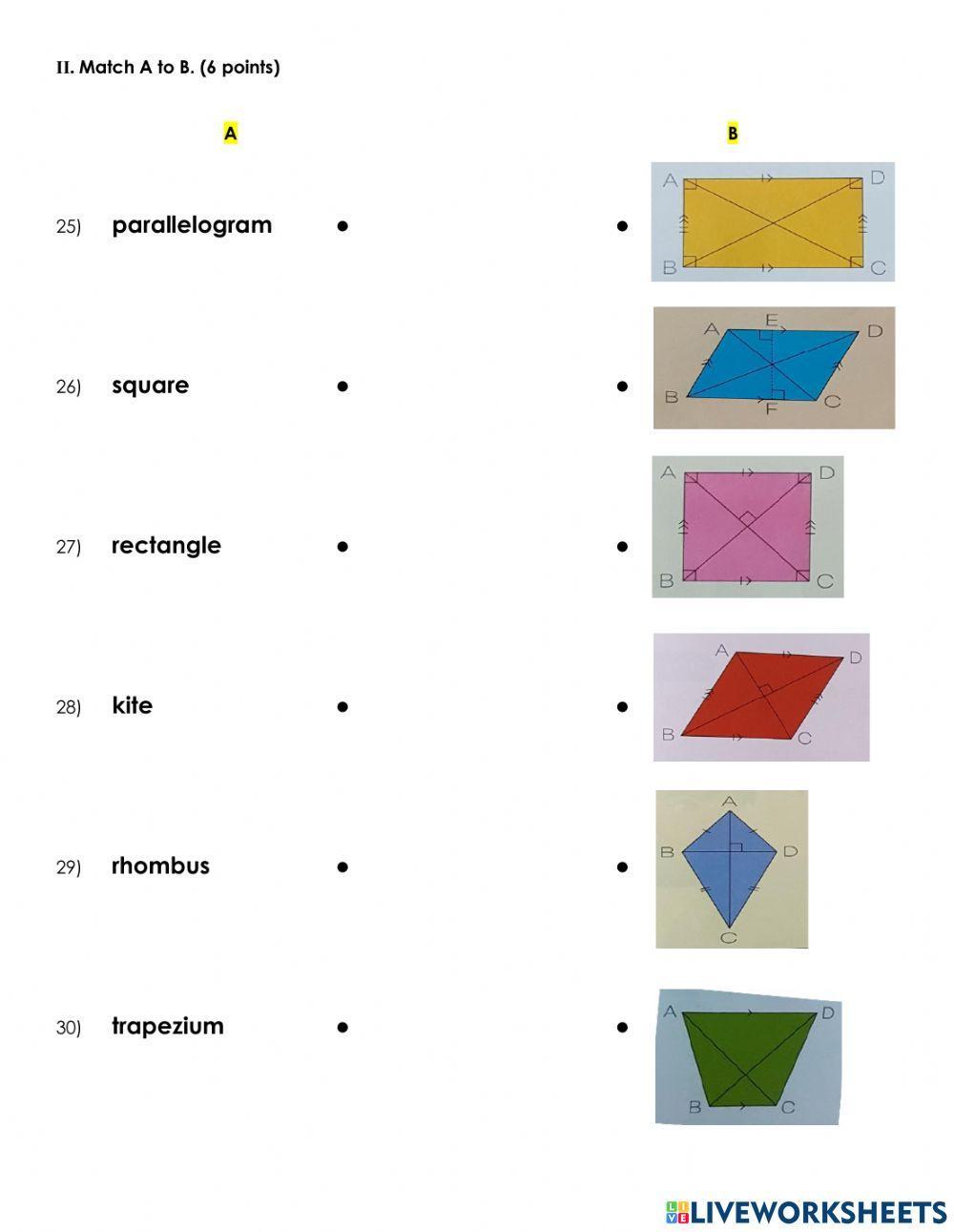 P6-1 Math Midterm Test Semester 2