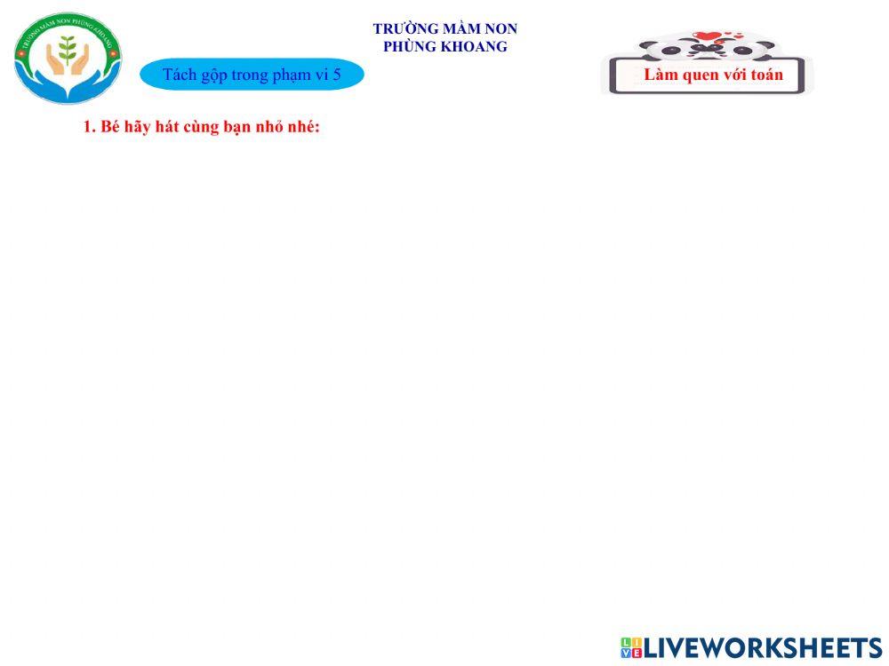 Làm quen với toán