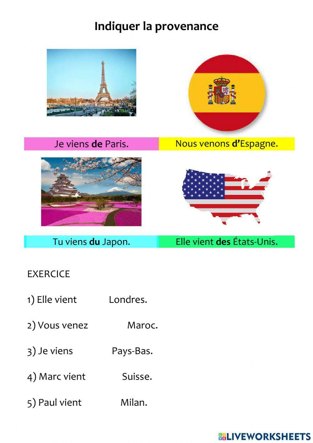 Indiquer la provenance