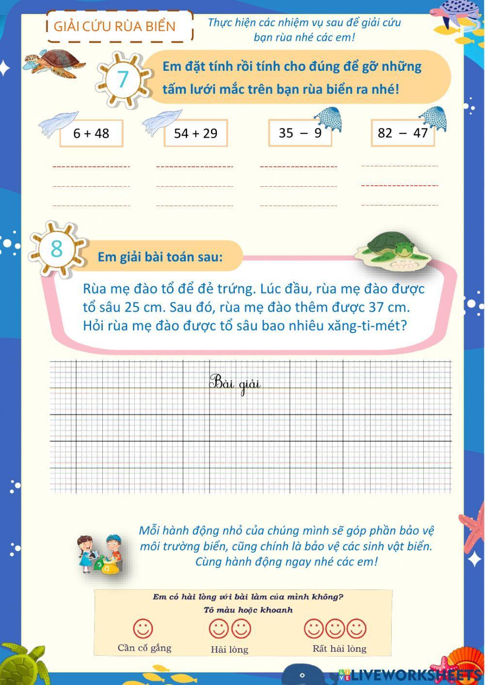 Lớp 2 - Toán - Ôn Tuần 18