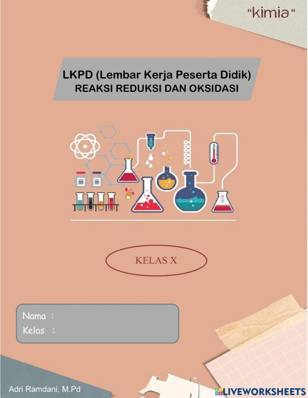 Reaksi kimia reduksi oksidasi