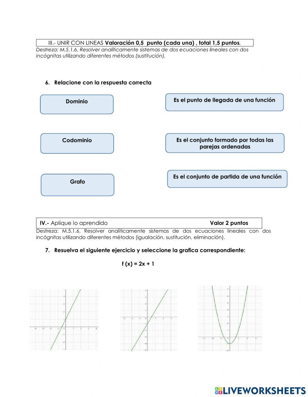 Taller acumulativo matematica primero bgu