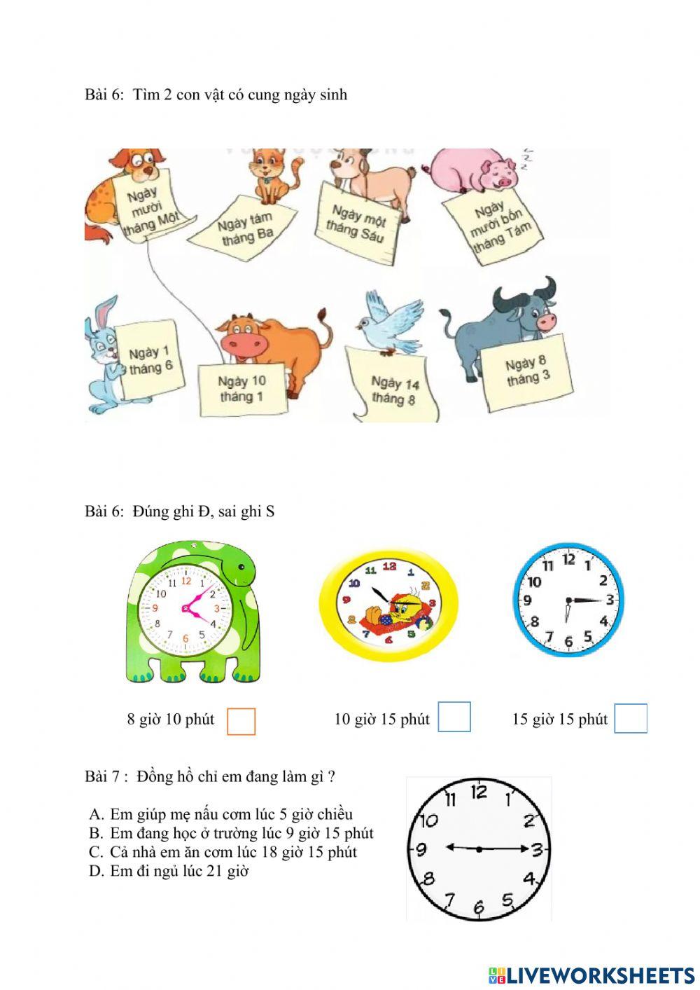 PHIẾU BÀI TẬP CUỐI TUẦN TOÁN LỚP 2 - TUẦN 24