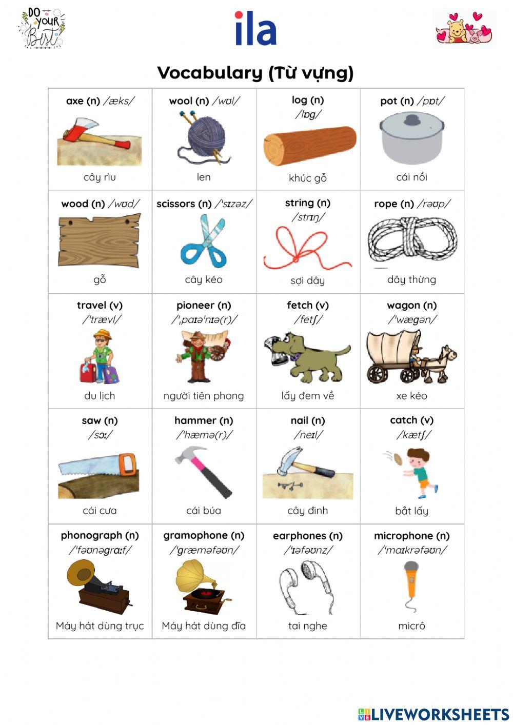J3A EOCT  Vocabulary