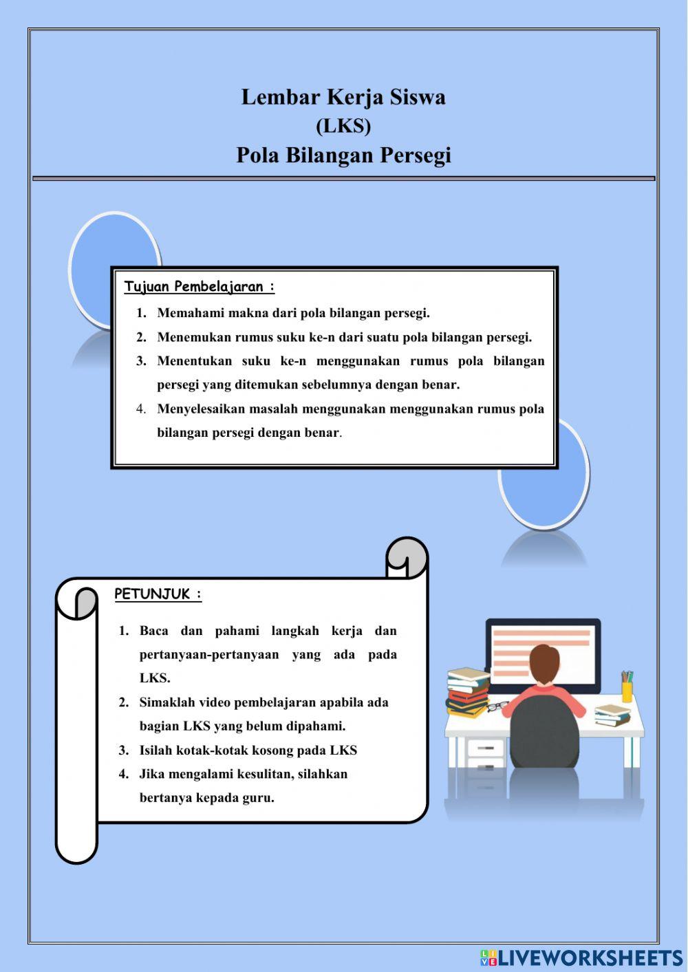 Pola Bilangan Persegi