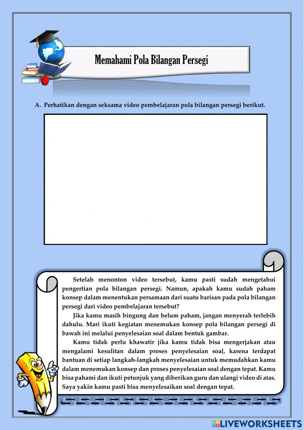 Pola Bilangan Persegi