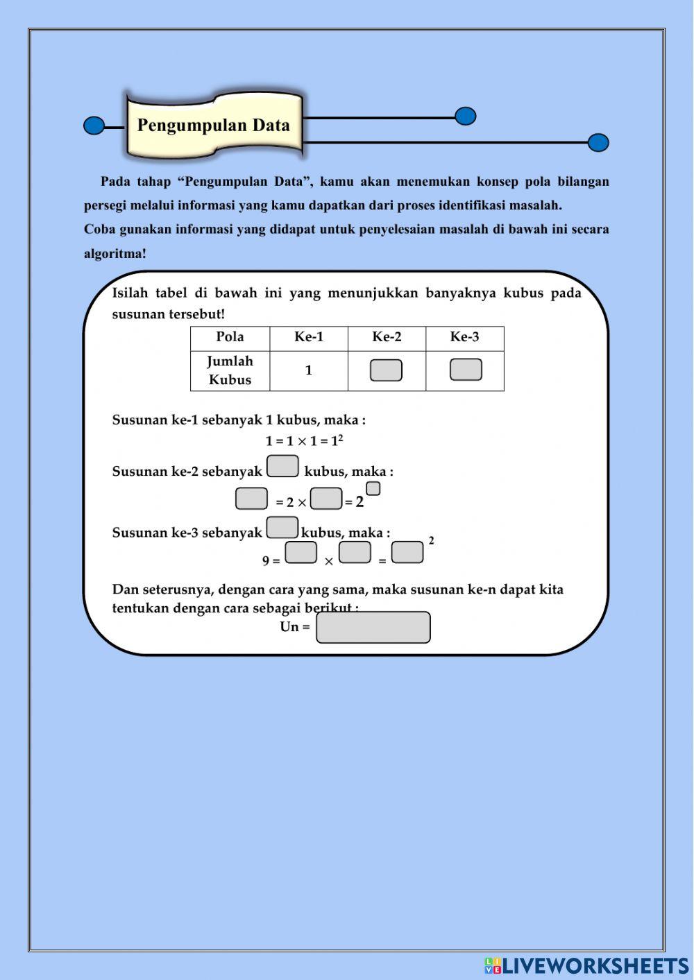 Pola Bilangan Persegi