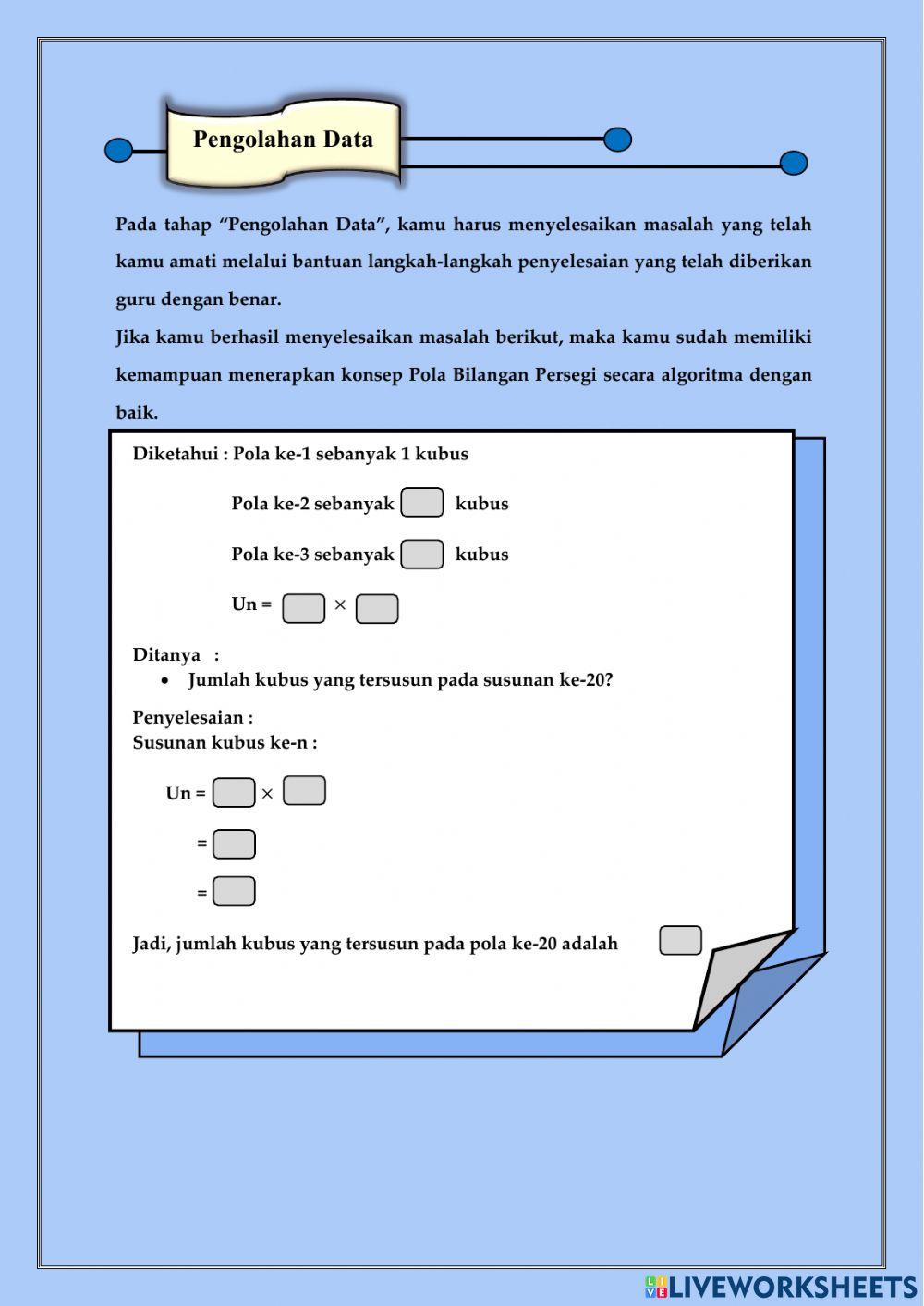 Pola Bilangan Persegi