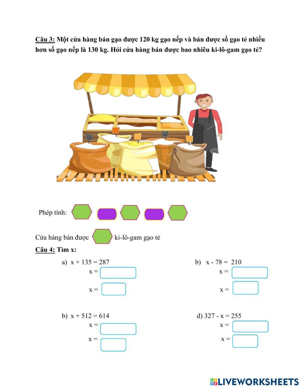 HIẾU BÀI TẬP CUỐI TUẦN TOÁN LỚP 2 - TUẦN 28
