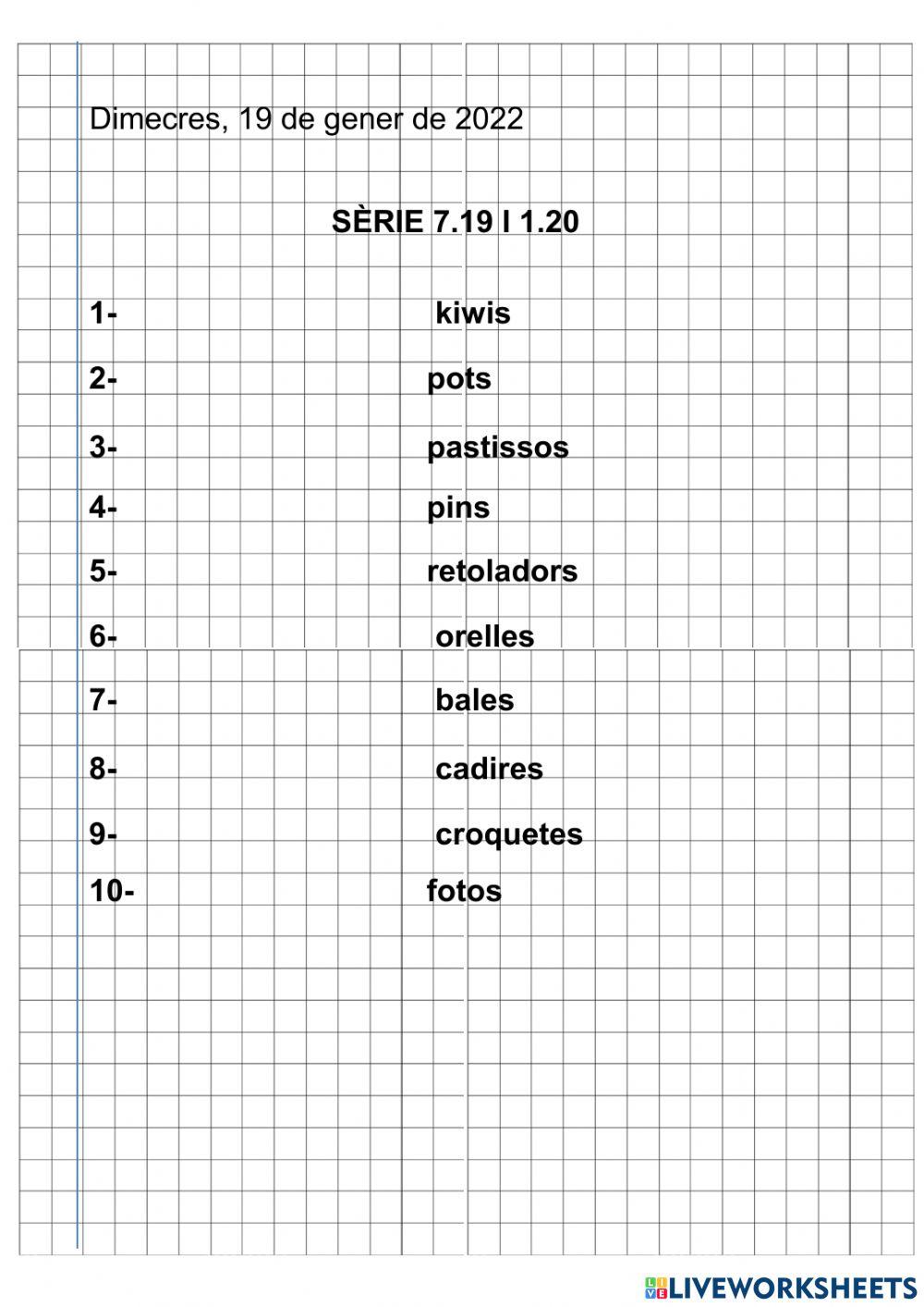 Problemes quinzet sèrie 7.19-20 (3r)