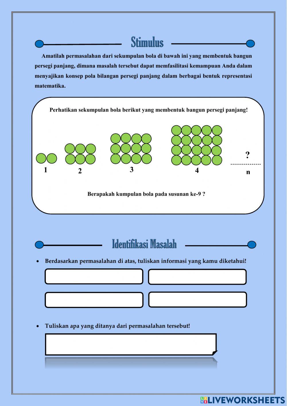 Pola Bilangan Persegi Panjang