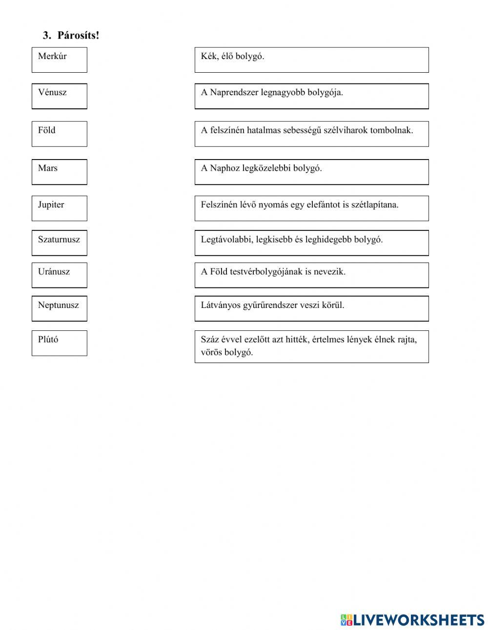 A Föld és a Naprendszer