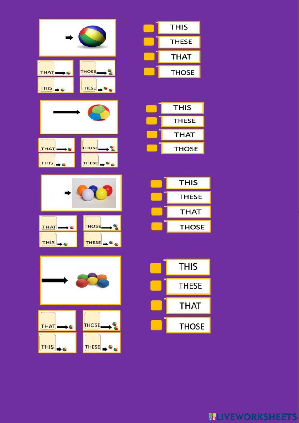 This, these, that, those