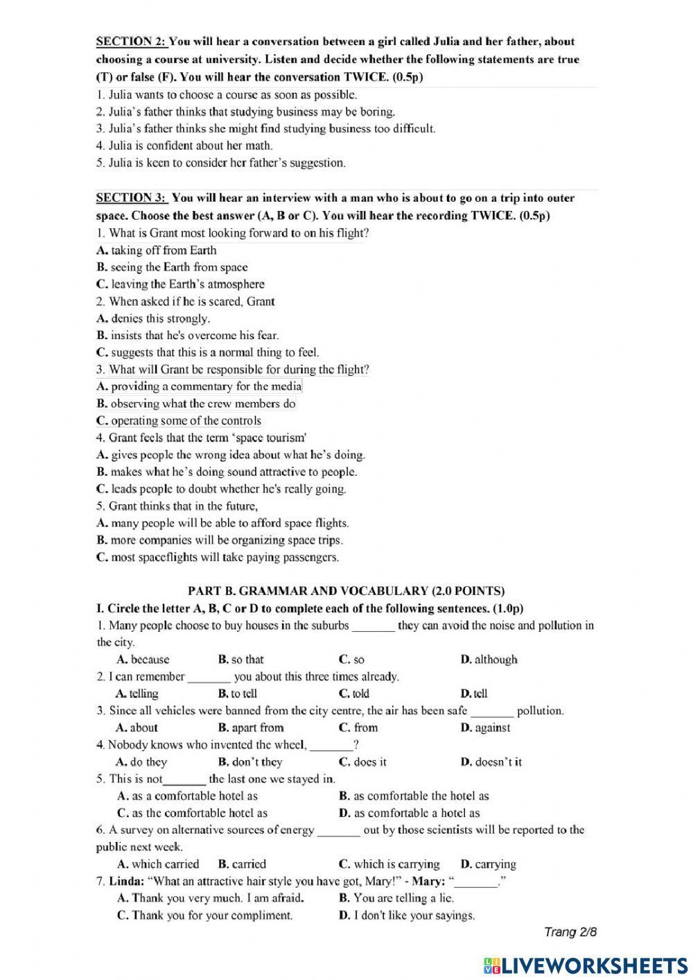 E9 - Đề chuyên LHP Nam Định 2020