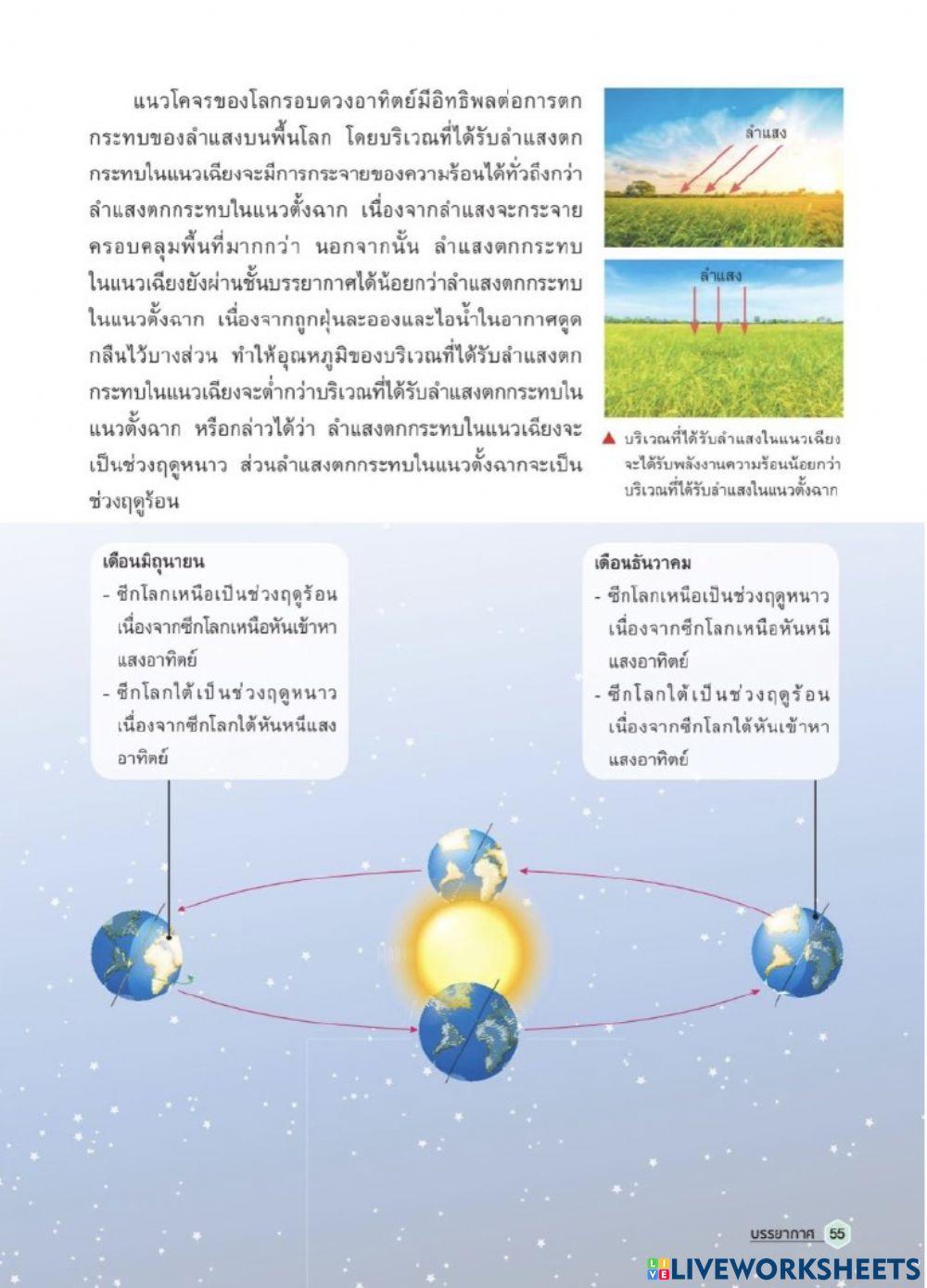 ใบงานที่ 5.4 อุณหภูมิของอากาศ