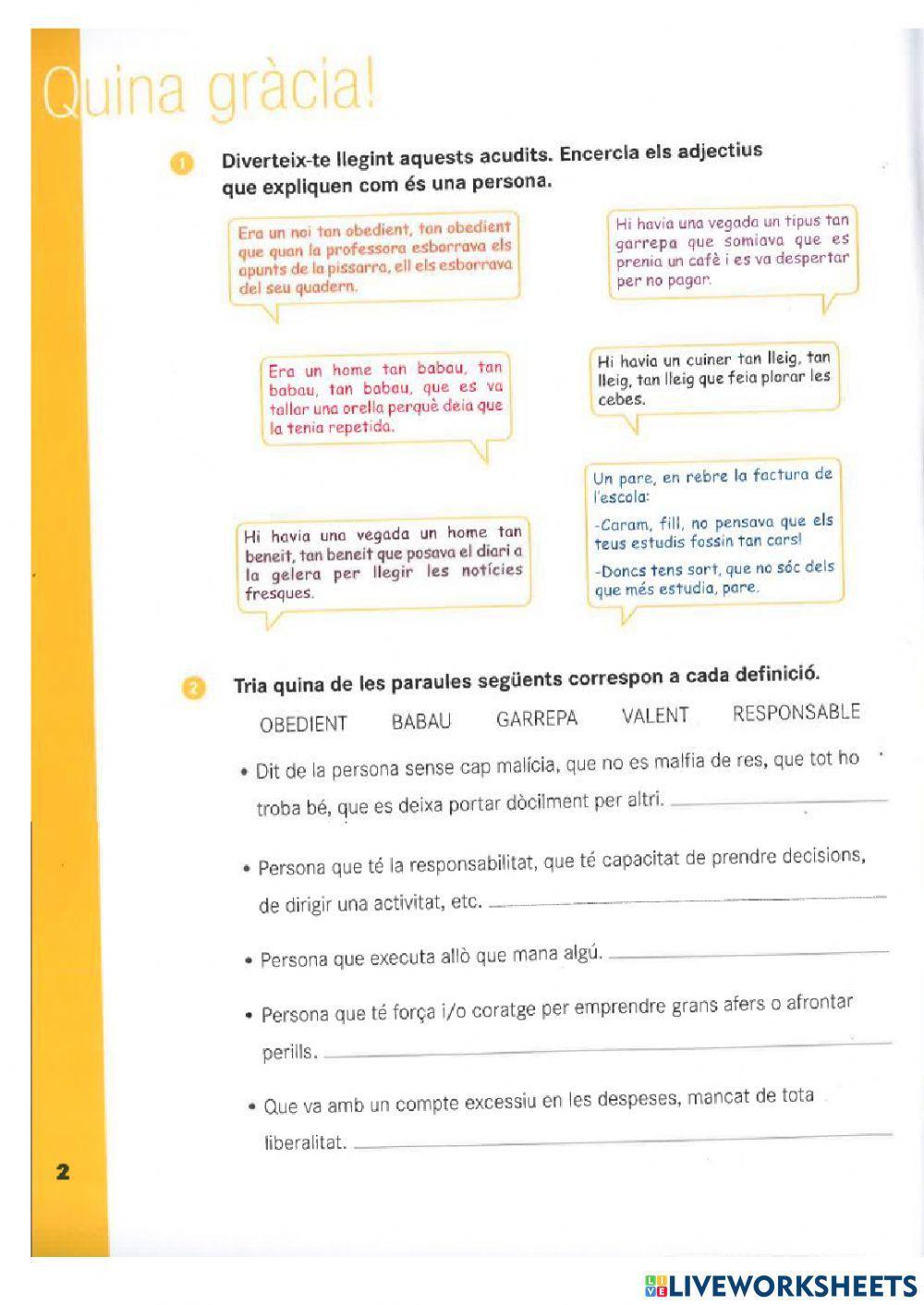 Pàgina 2 i 3 Baula Català