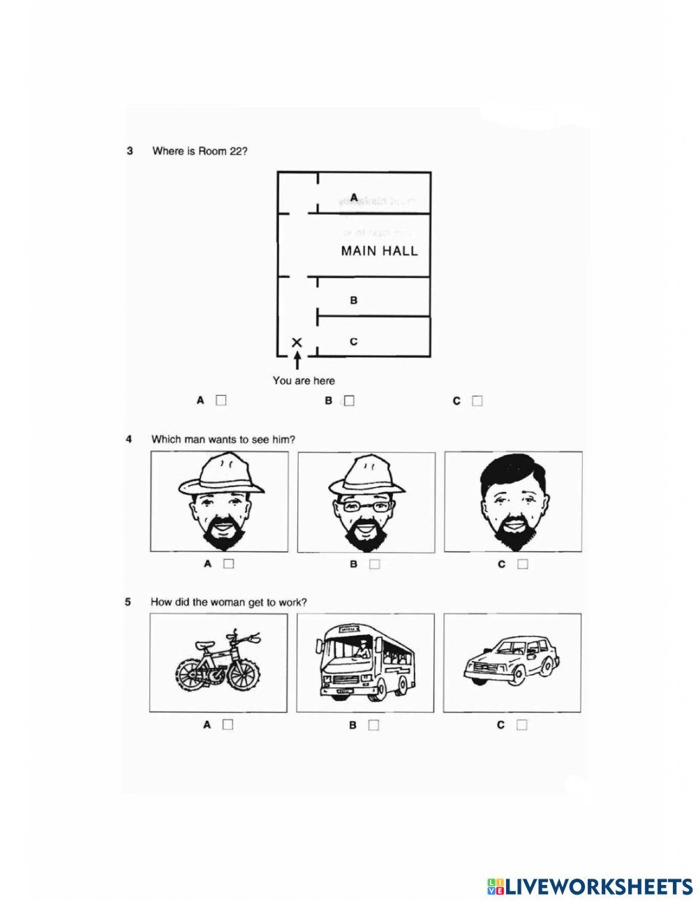 A21 Listening KET 1 (T1-P1,2)