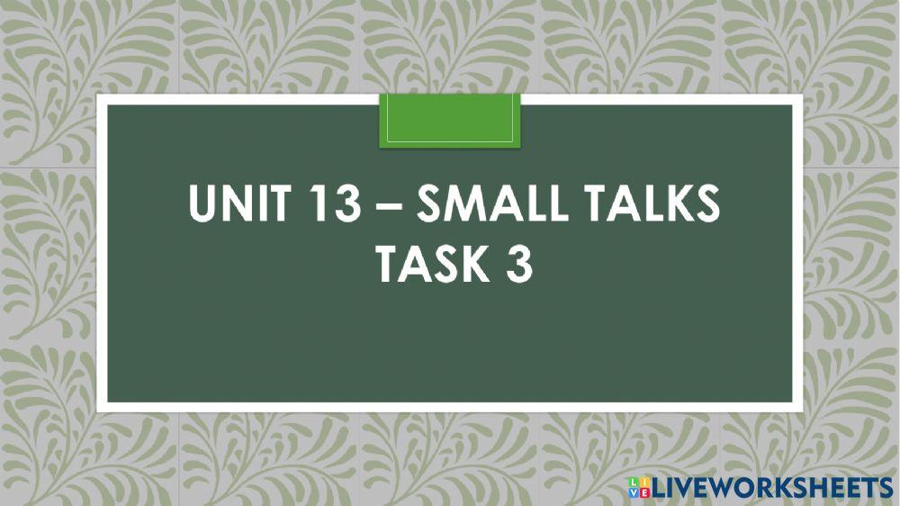 Unit 13 task 3