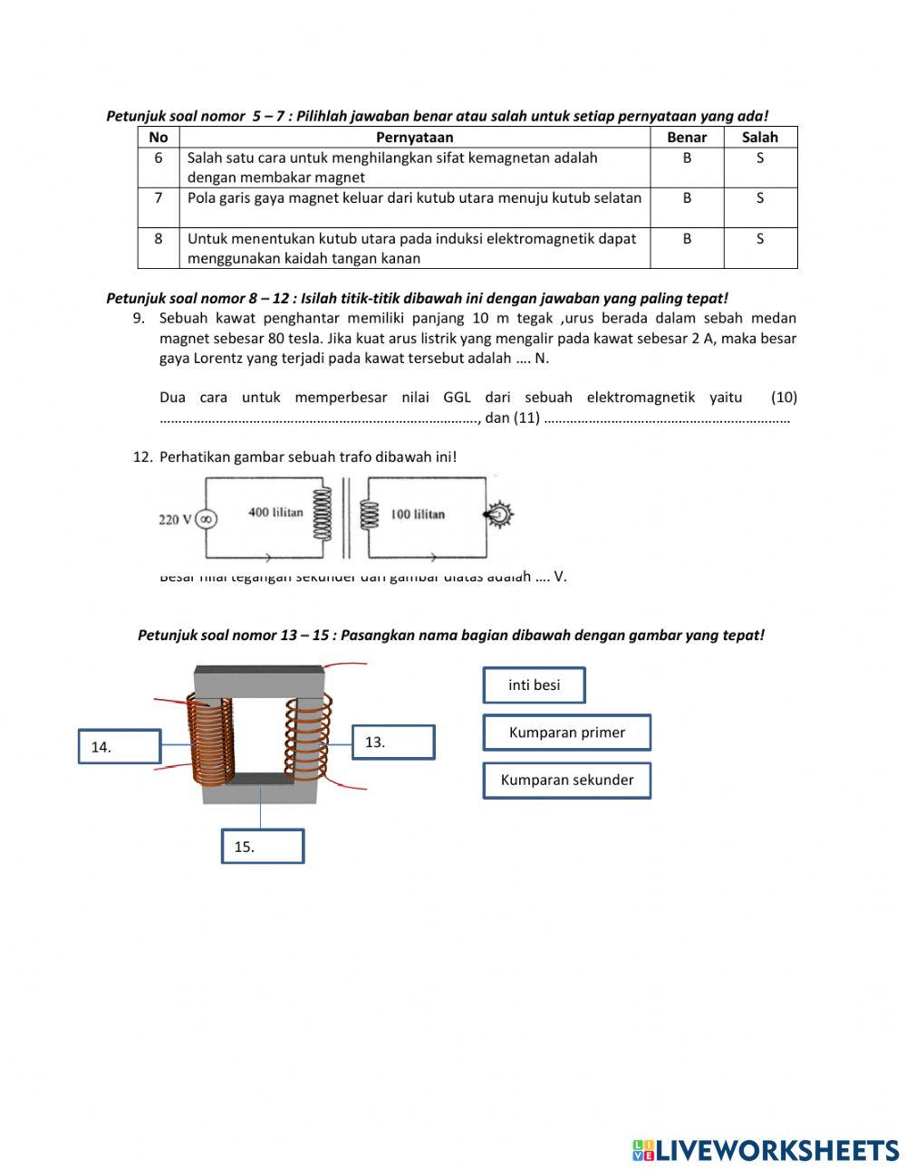 UH Kemagnetan Kelas iX