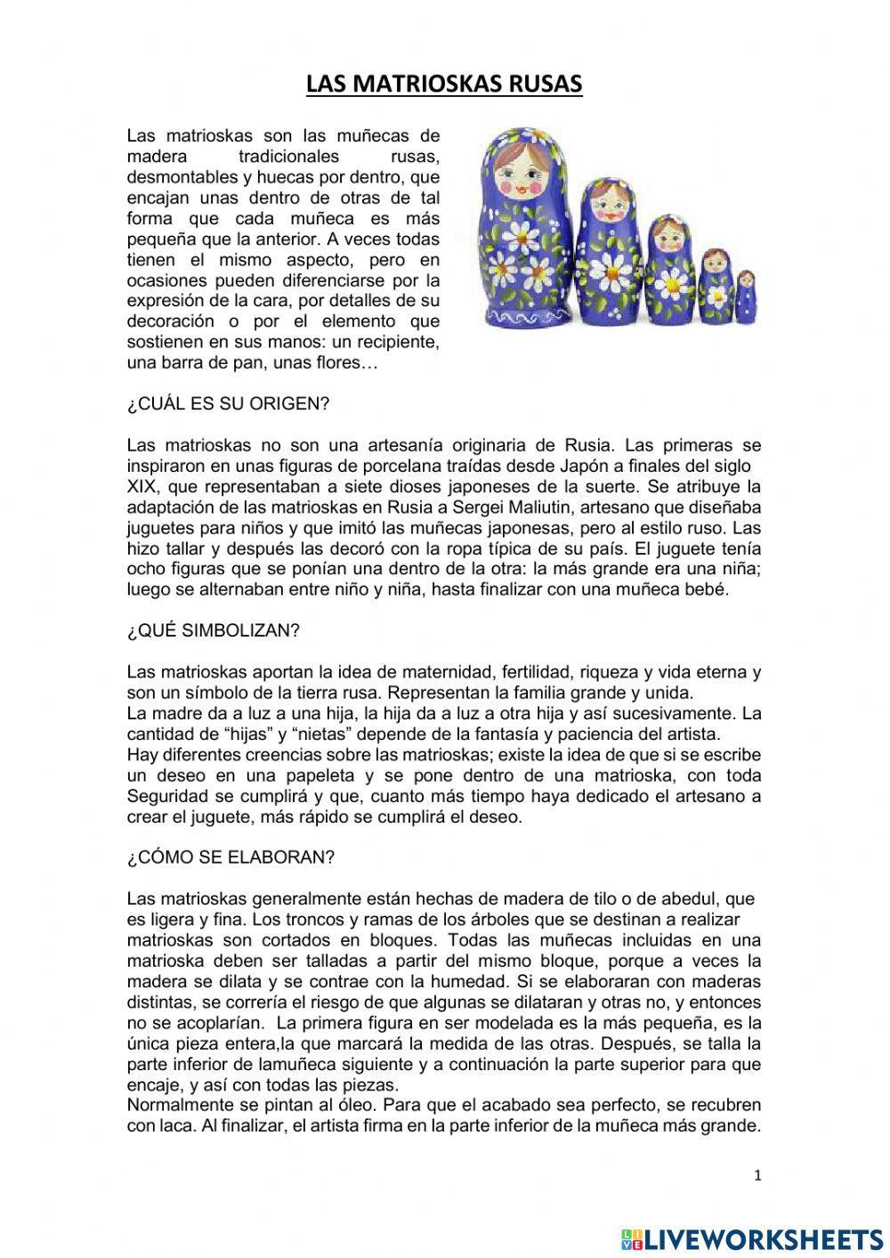 Las Matrioskas rusas