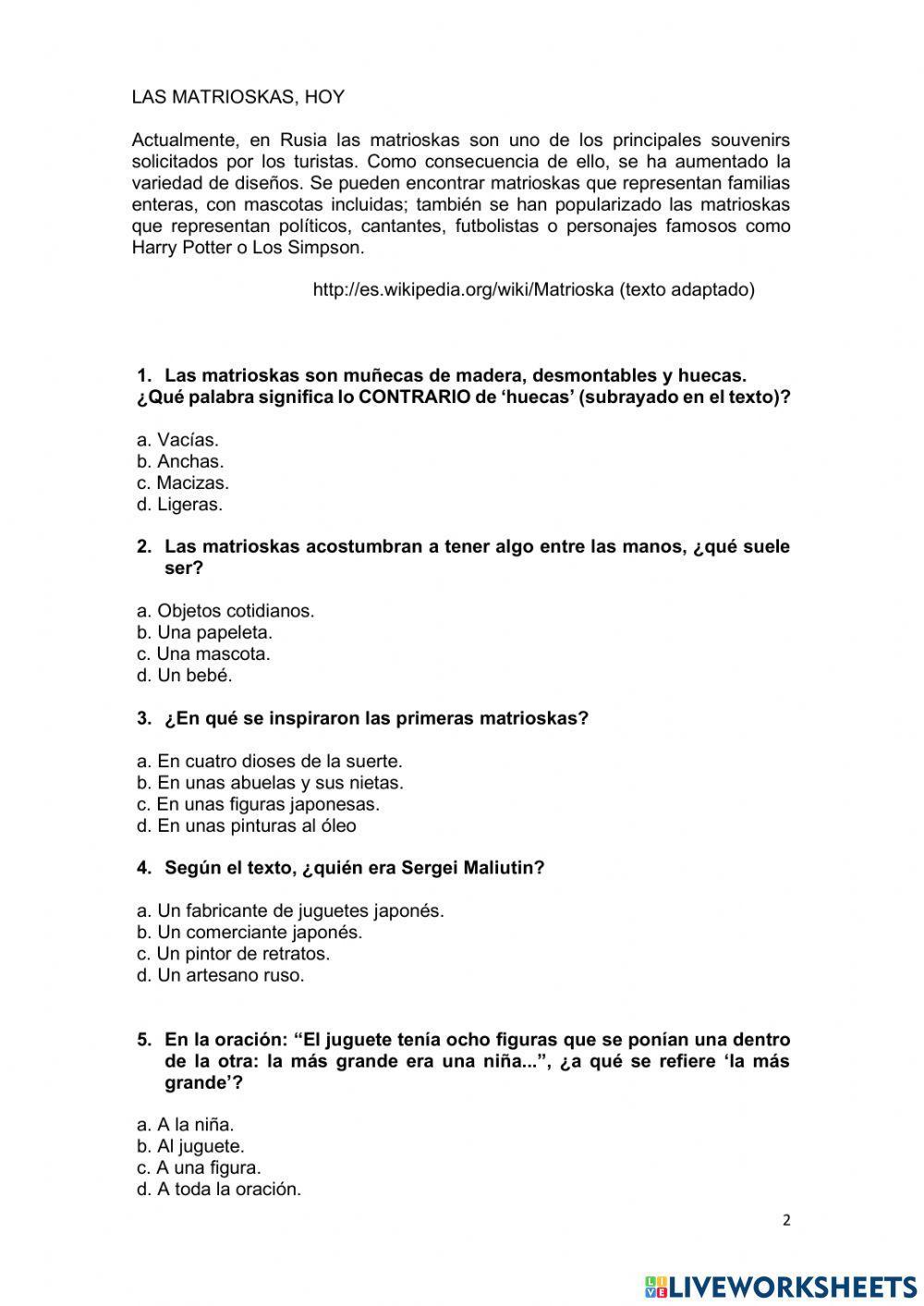 Las Matrioskas rusas