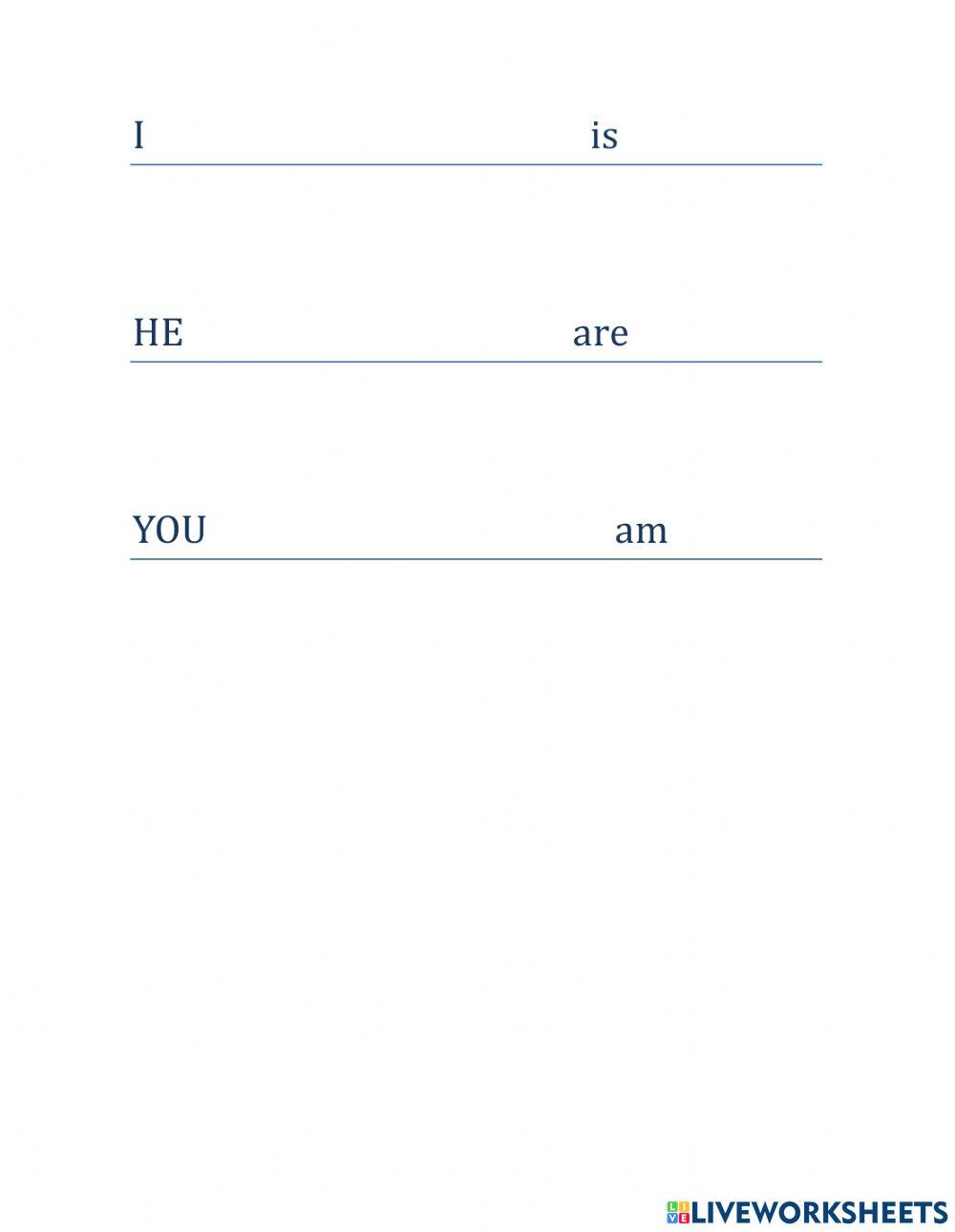 To be 1810004 | jospe001 | Live Worksheets