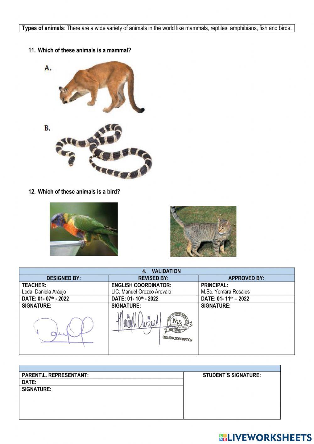 Quimestral evaluation 1