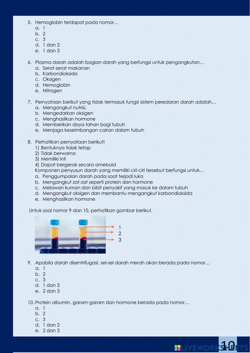 LKPD 1 Komponen dan Fungsi Darah