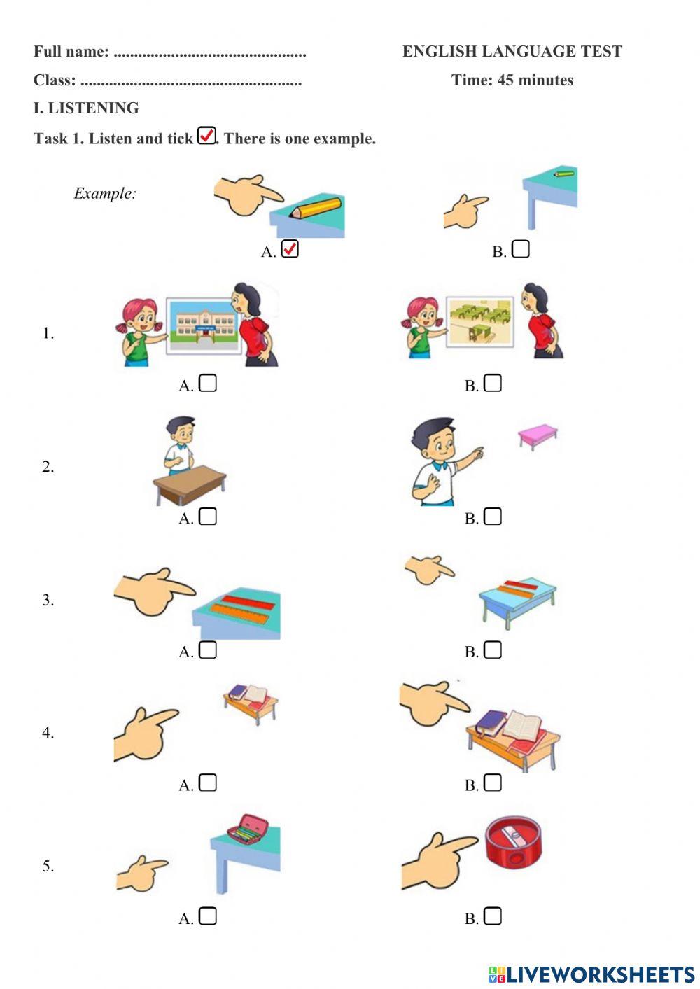 Đề số 4 - hk 1 - grade 3