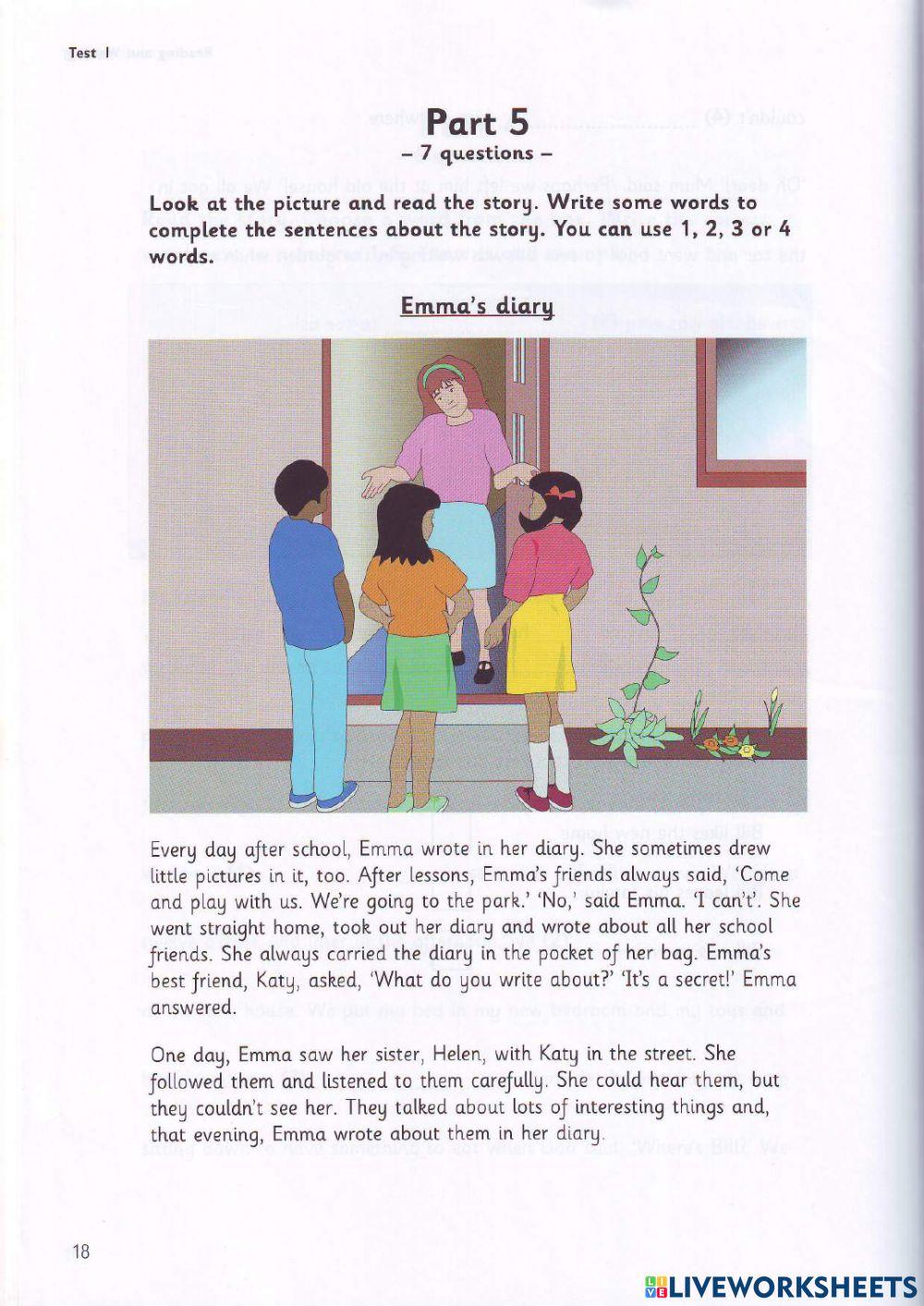 Flyer 3 - Test 1 - Reading