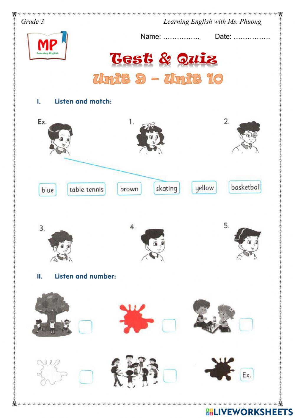 English 3 - Review Unit 9-10