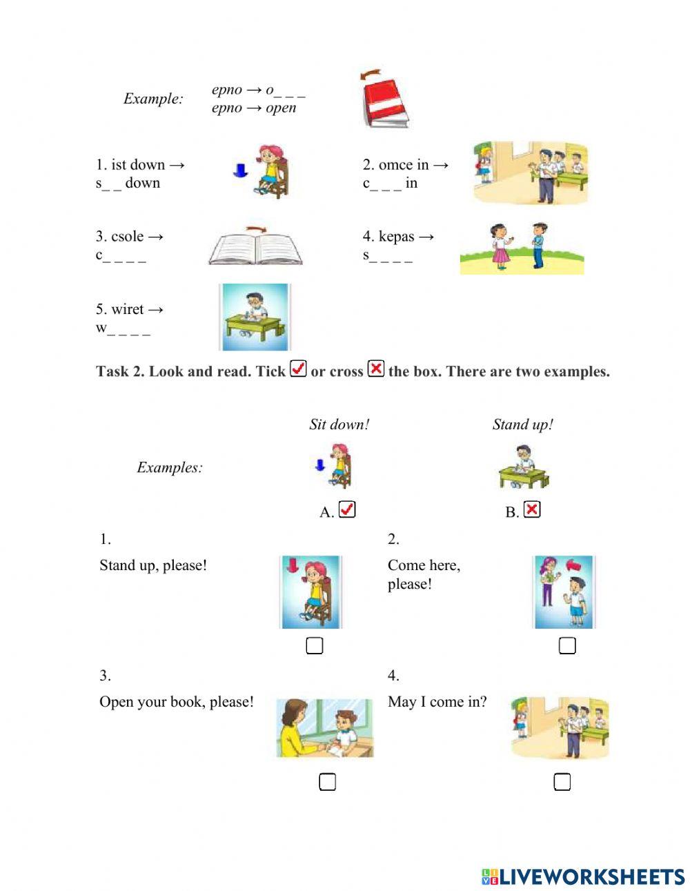 Test of unit 6 Stand up English 3