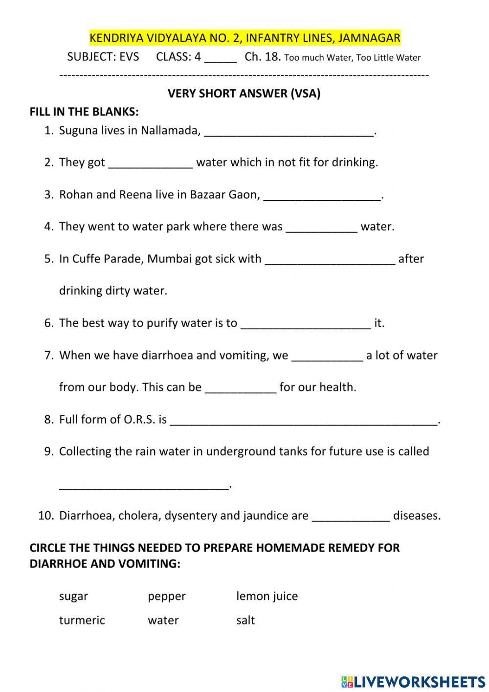 Too Much Water By Ruturaj Sir Worksheet Live Worksheets too-much-water-by-ruturaj-sir-worksheet-live-worksheets