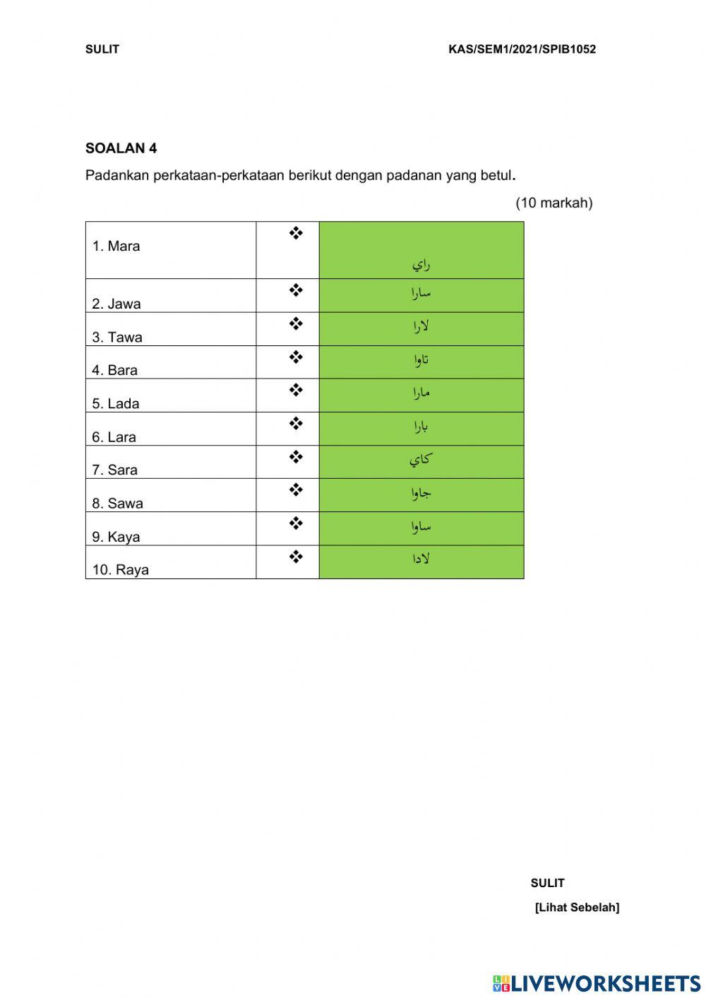 Soalan final jawi 1 jan 2022