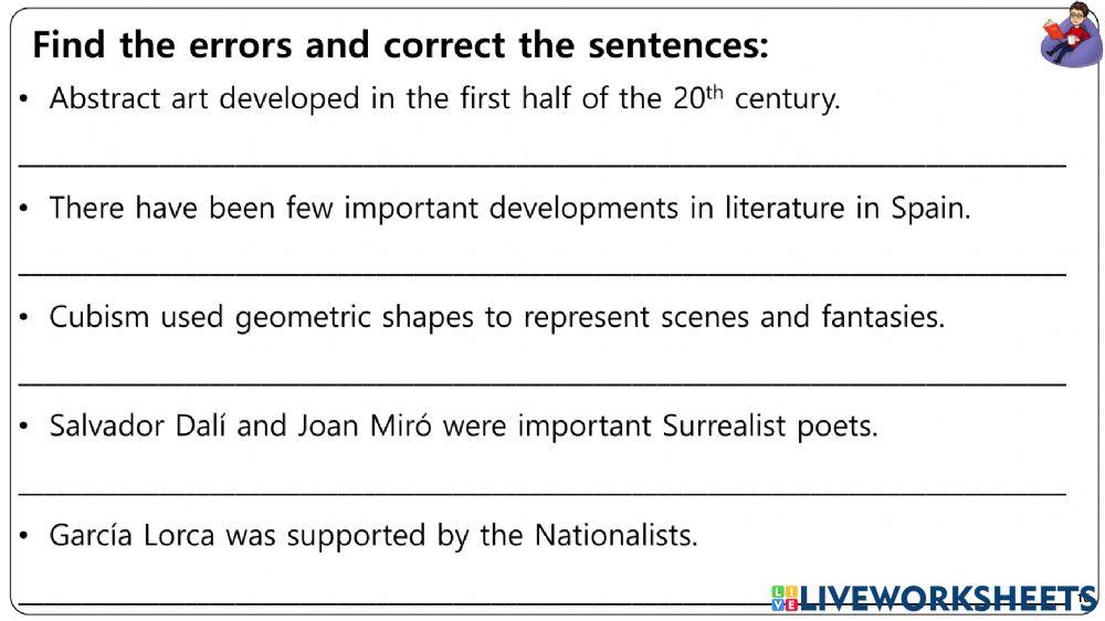 20th century Worksheets 14 - 16