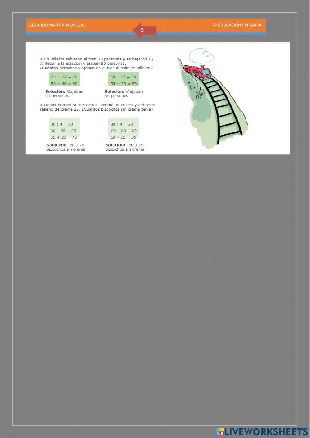 Resolución de problemas. Ficha 15.