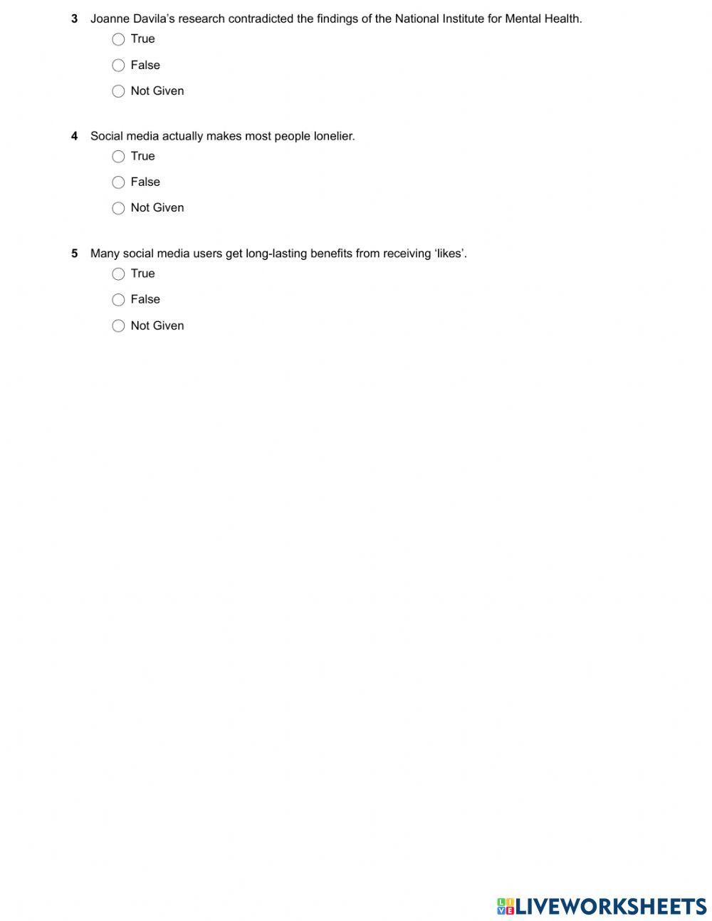 Mindset 3 - Reading Skills Modules - Unit 7 Ex5