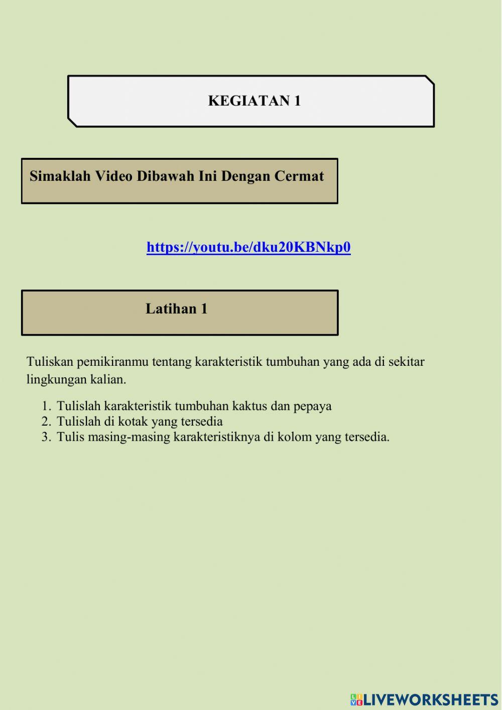 Struktur dan Fungsi Tumbuhan