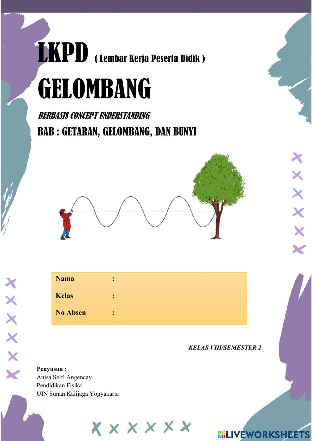 E-LKPD 2 Materi Gelombang untuk kelas VIII SMP-MTs