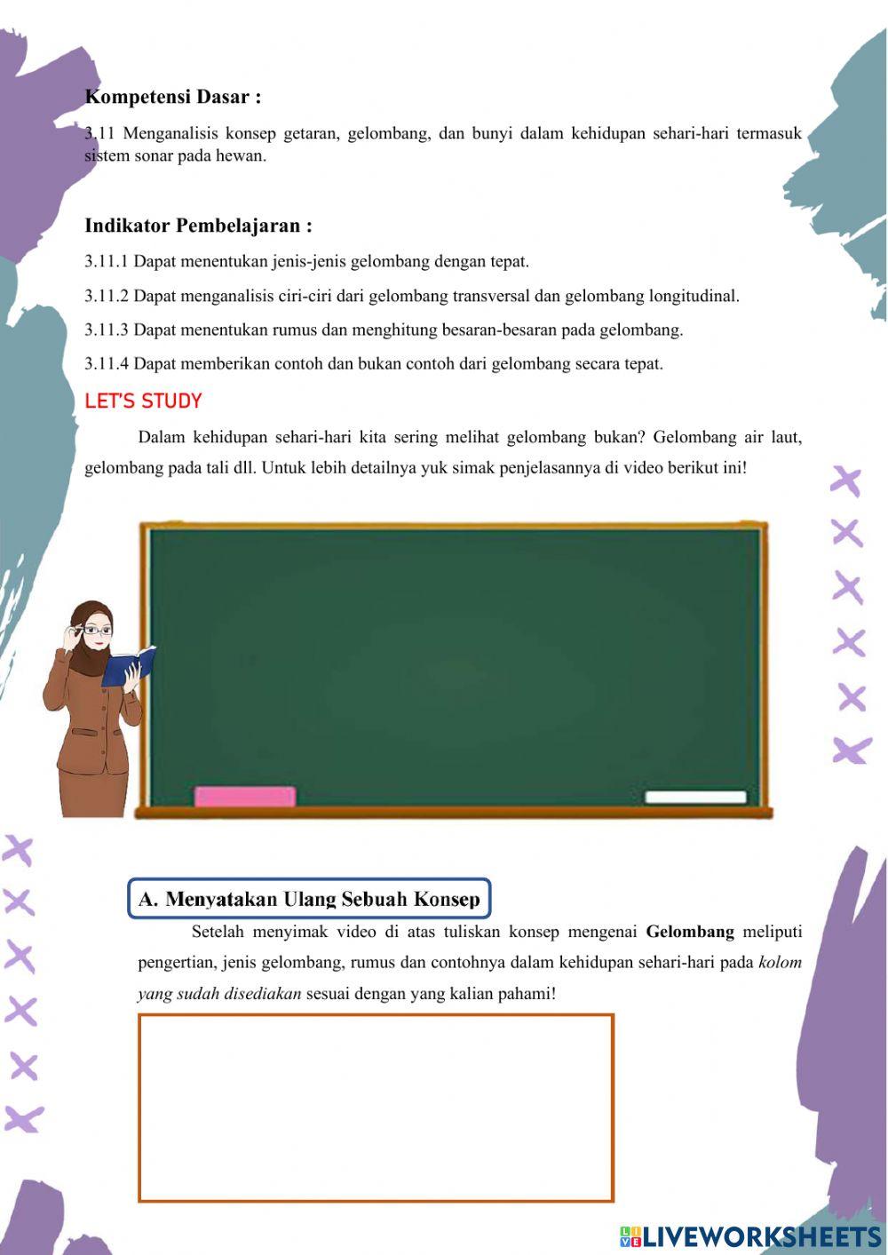 E-LKPD 2 Materi Gelombang untuk kelas VIII SMP-MTs
