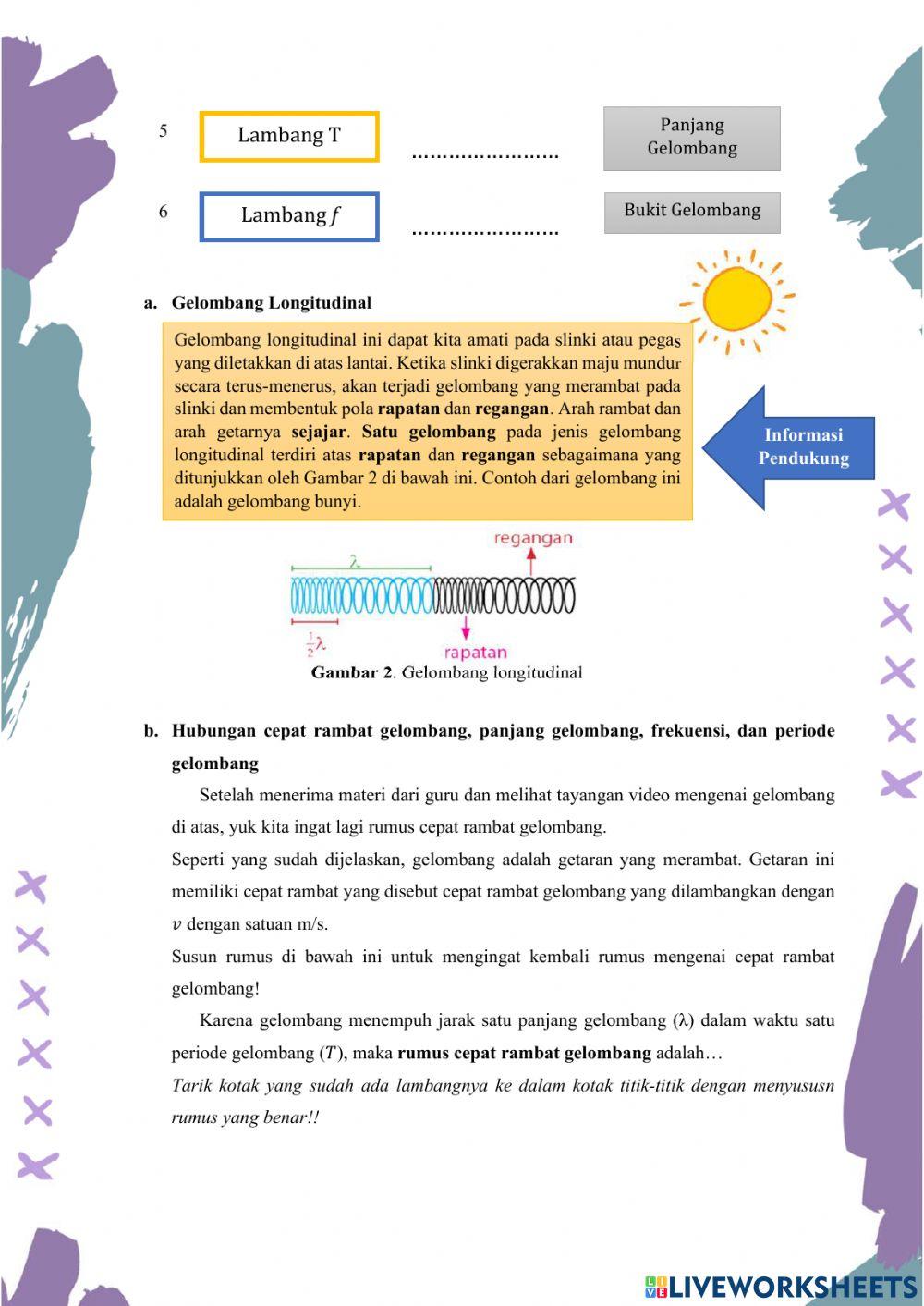 E-LKPD 2 Materi Gelombang untuk kelas VIII SMP-MTs