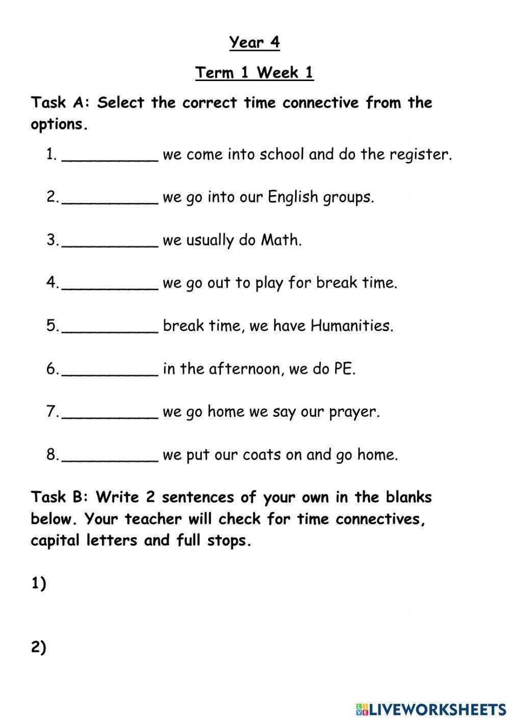 Y4 Term 1 Week 1 Lesson1&2